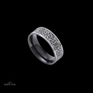 bague noeuds celtiques Triquetra, cadeau