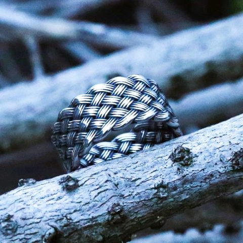 Bague Femme En Argent Sterling 925 Tressée Style Tribal Celtique - Tailles 57 à 70 - Neuf Avec étiquettes