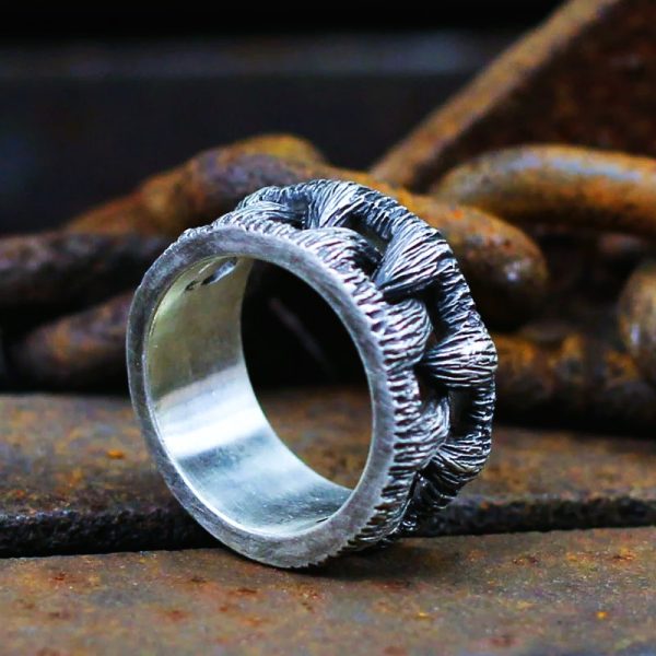 Bague viking les crocs des loups