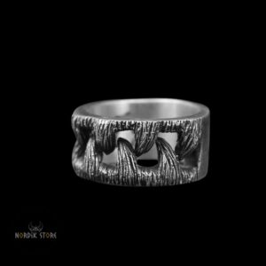 bague viking les crocs des loups, cadeau homme