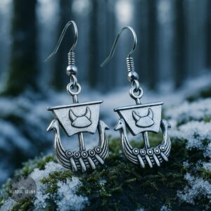 boucles d’oreilles Drakkar Viking, cadeau