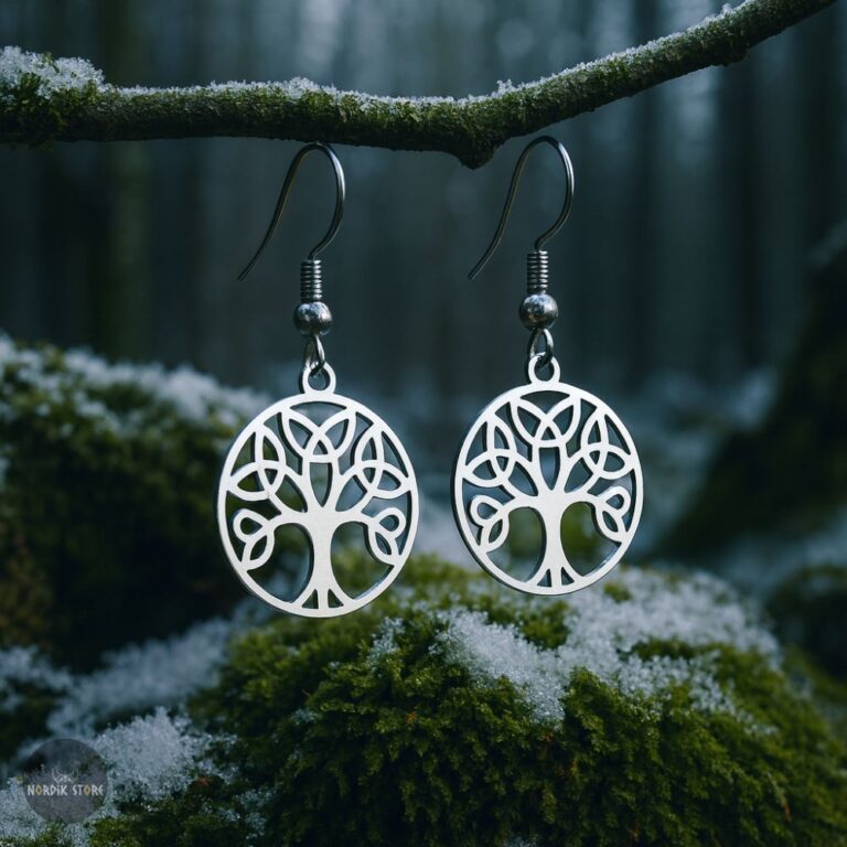 boucles d’oreilles à pendentifs Arbre de Vie, cadeau