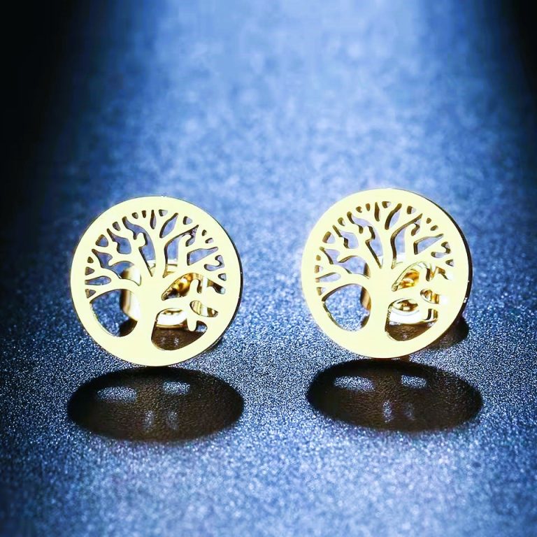 Boucles d’oreilles viking arbre Yggdrasil