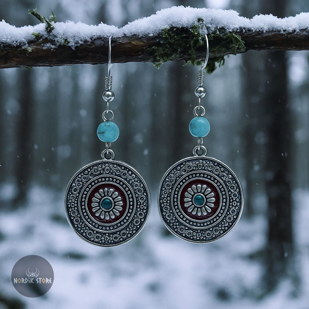 boucles d'oreilles viking Thyra, cadeau femme