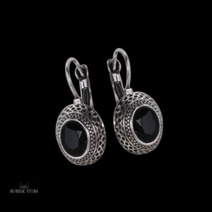 boucles d'oreilles Vikings skjaldmö argent, cadeau femme