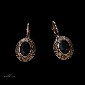 boucles d'oreilles Vikings skjaldmö bronze, cadeau