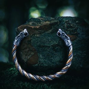 Bracelet torque les loups d’Odin