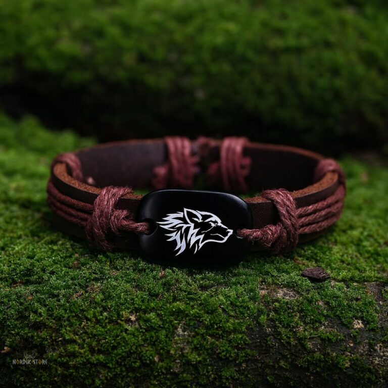 bracelet viking le chant du loup, cadeau homme