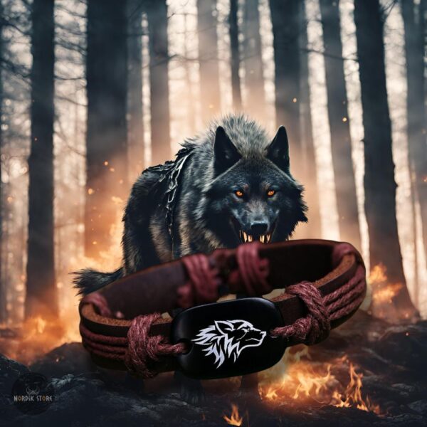bracelet viking le chant du loup, cadeau homme et ados