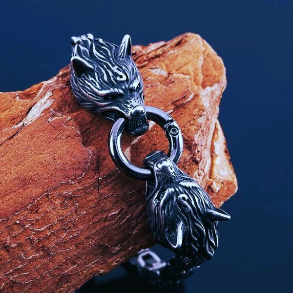 Bracelet viking les loups d’Odin