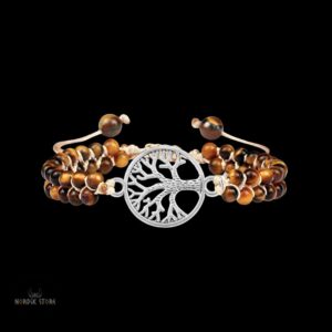bracelet Yggdrasil viking argent, cadeau homme et femme
