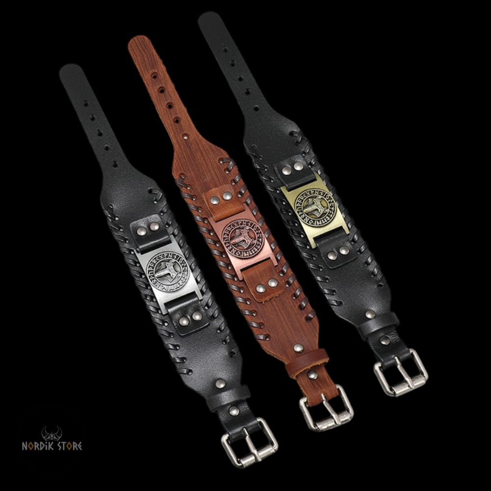 bracelets de force viking loup Fenrir, cadeaux homme