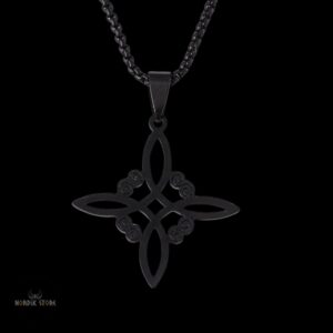 collier nœud Celtique noir, cadeau