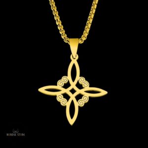 collier nœud Celtique or, cadeau