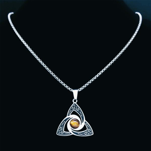 Collier viking noeud Triquetra Triskell