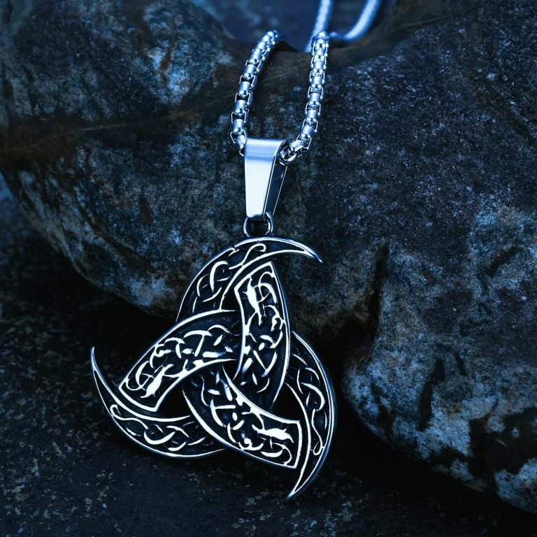 Collier viking triple corne d’Odin