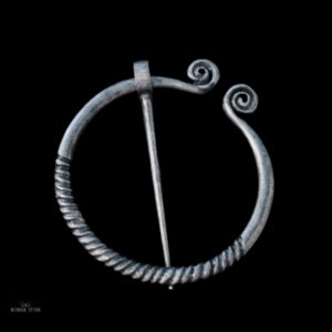 fibule viking Gunnar Hamundarson en acier argent, cadeau