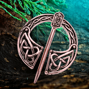 Fibule viking noeud celtique cuivre