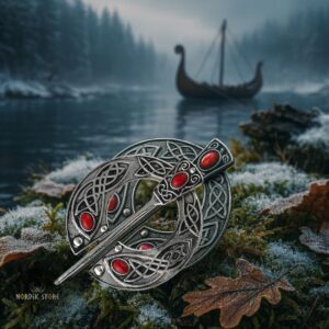 fibules vikings de Ragnar argent, cadeaux