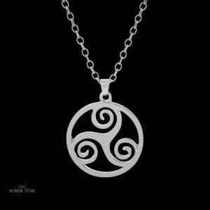 pendentif celtique Triskel argent, cadeau