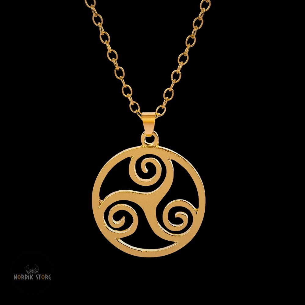 pendentif celtique Triskel or, cadeau