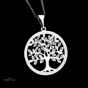 pendentif viking arbre de vie argent, cadeau