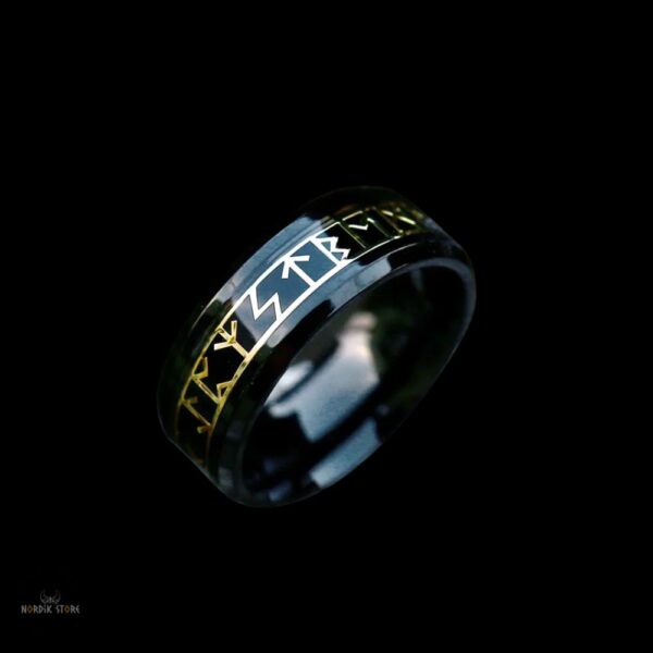 alliance viking pouvoir des runes noire, cadeau homme et femme