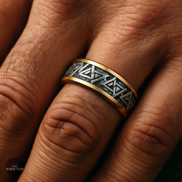 Alliance Viking Valknut d'Odin en argent 925, cadeau homme