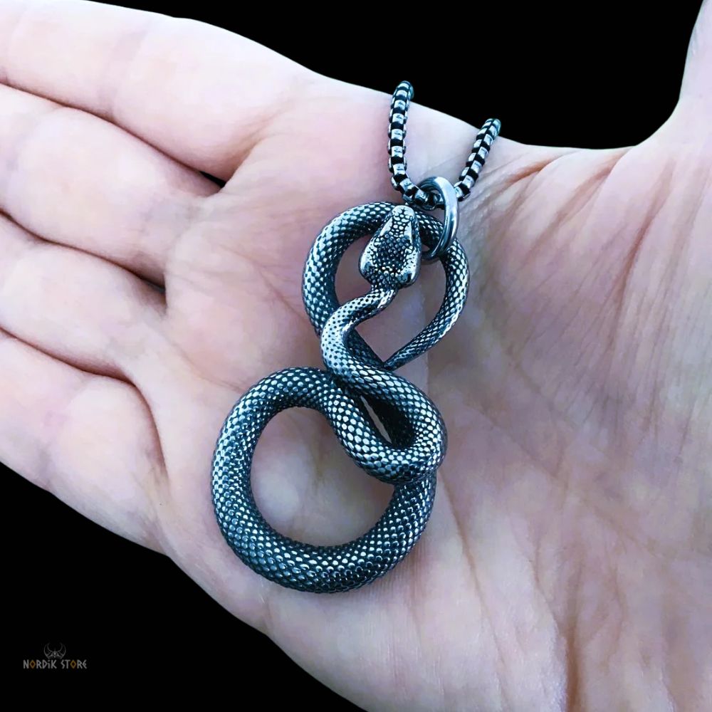 amulette celtique serpent, cadeau homme