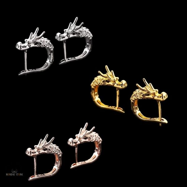 boucles d’oreilles dragon Nidhogg, cadeaux homme et femme