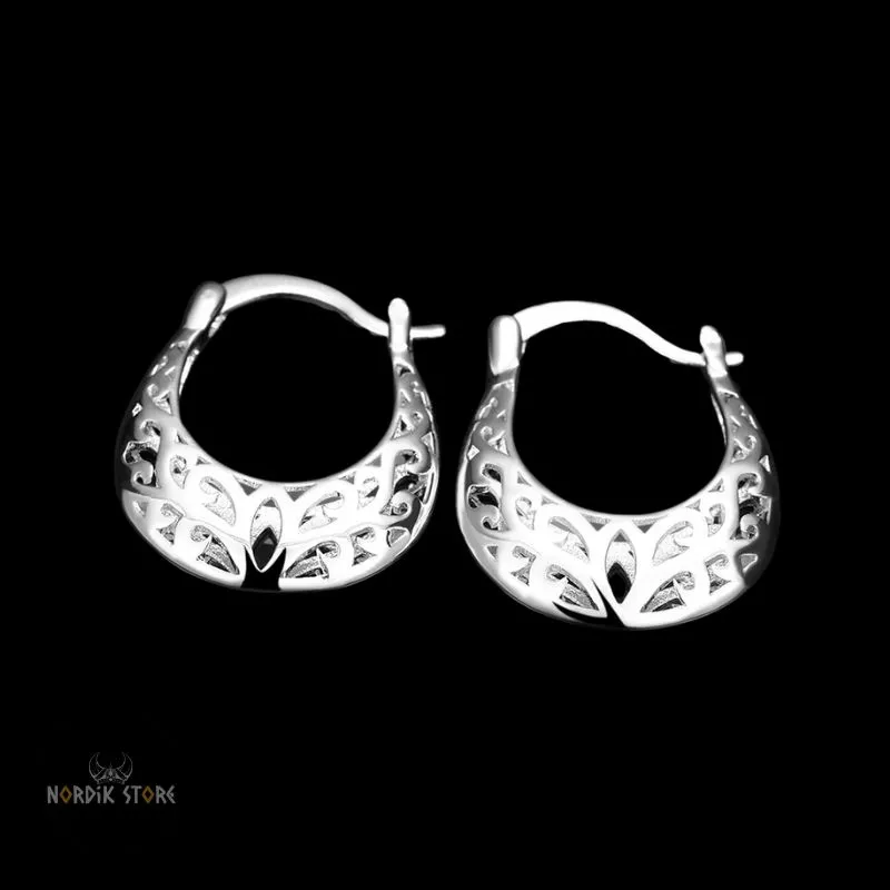 boucles d'oreilles entrelacs celtiques argent, cadeau femme
