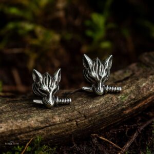 boucles d'oreilles vikings loup, cadeau