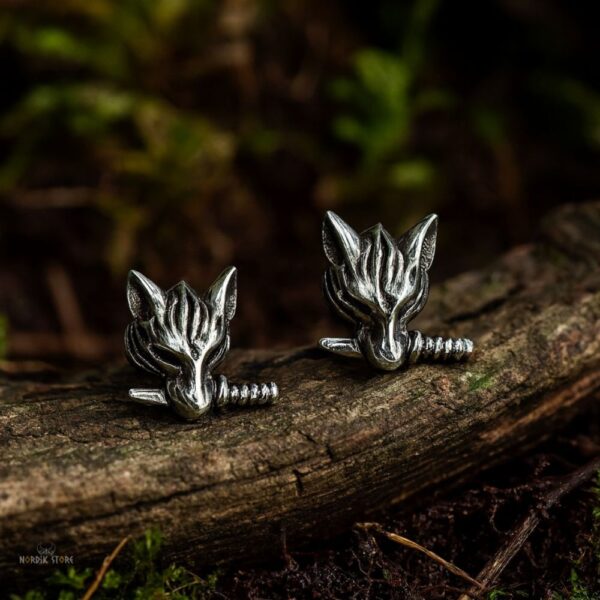 boucles d'oreilles vikings loup, cadeau