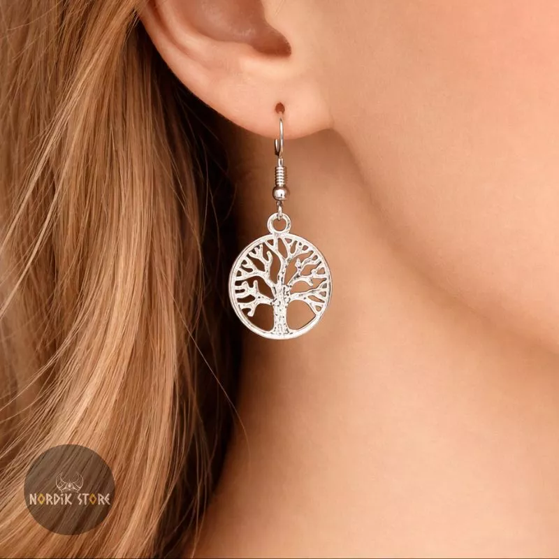 boucles d'oreilles Yggdrasil, cadeau pour femme