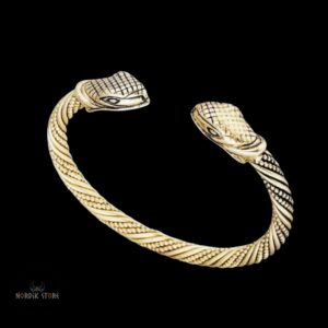 bracelet serpent viking Midgard bronze, cadeau
