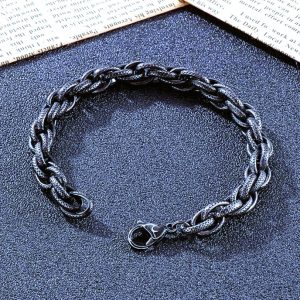 Bracelet viking anneaux serpent