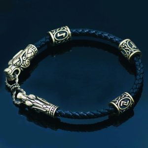 Bracelet viking dragon Nidhoog bronze