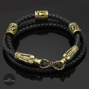 Bracelet viking dragon Nidhoog bronze, cadeau