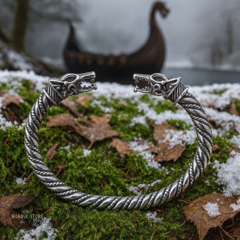bracelet viking loups d'Odin, cadeau homme et ados