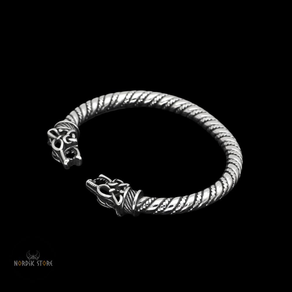 bracelet viking loups d'Odin, cadeau homme