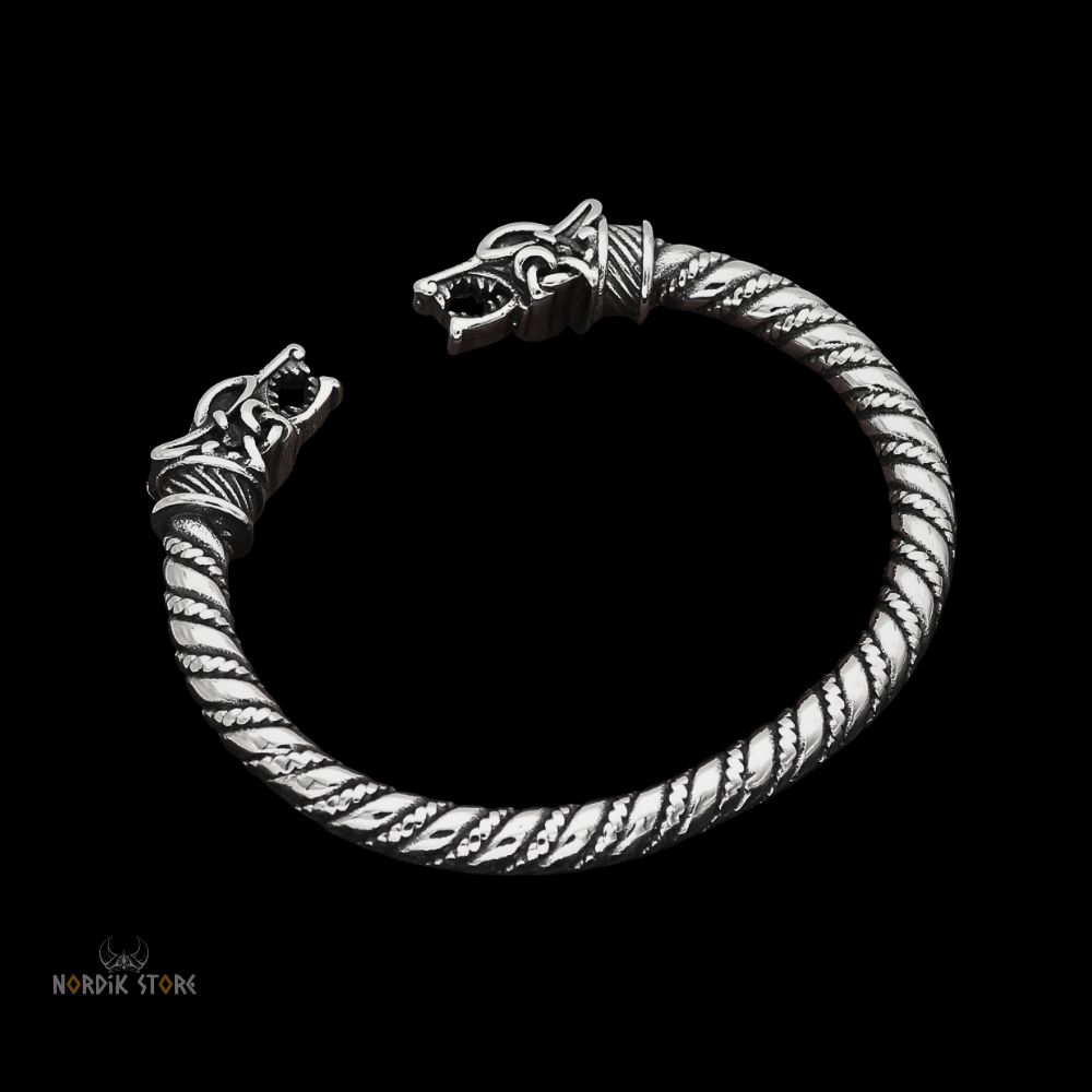 bracelet viking loups d'Odin, cadeau