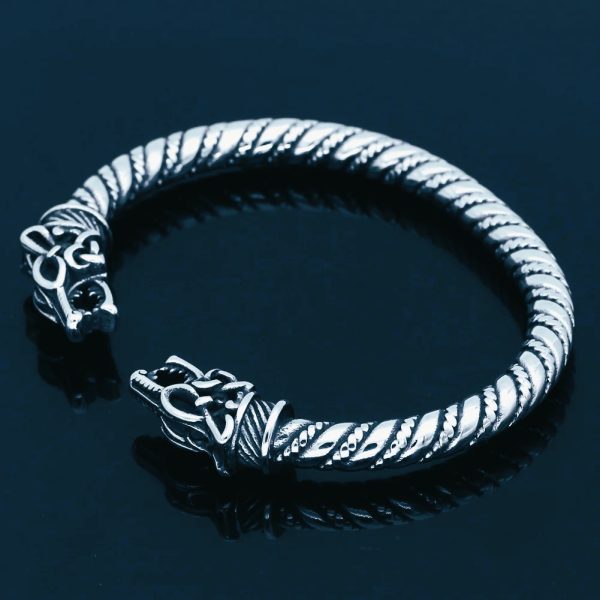 Bracelet viking loups d’Odin Fenrir Freki Geri