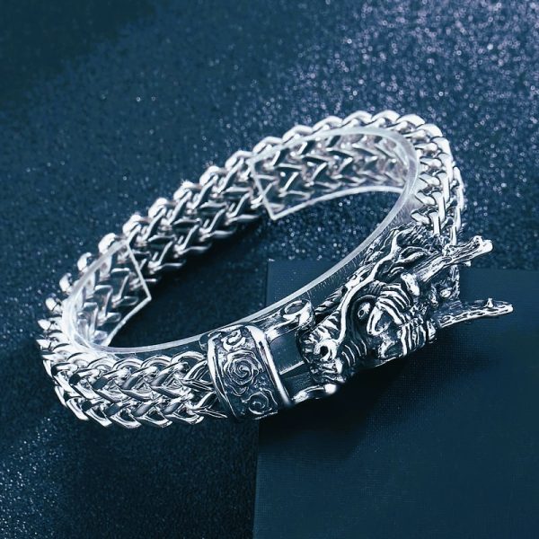 Bracelet viking nordique puissance du dragon Fafnir