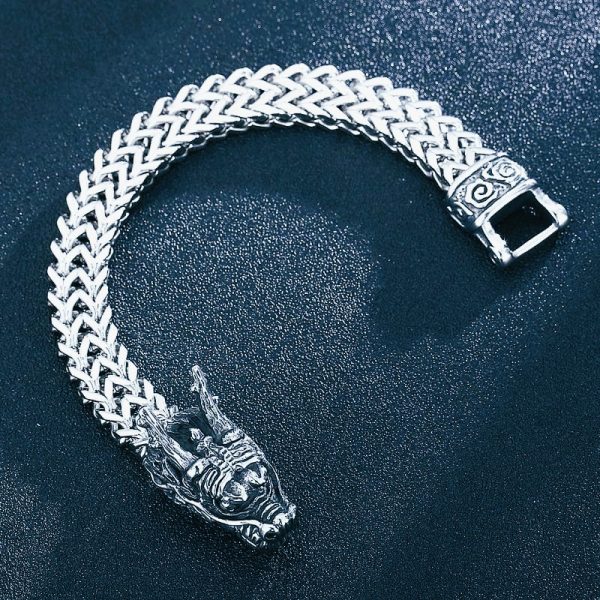 Bracelet viking puissance de Fafnir argent