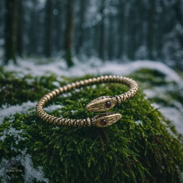 bracelet viking serpent Jörmungandr, cadeau homme et femme