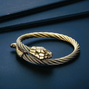 Bracelet viking serpent Midgard or