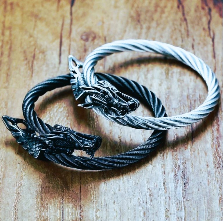 Bracelets vikings dragon Fafnir