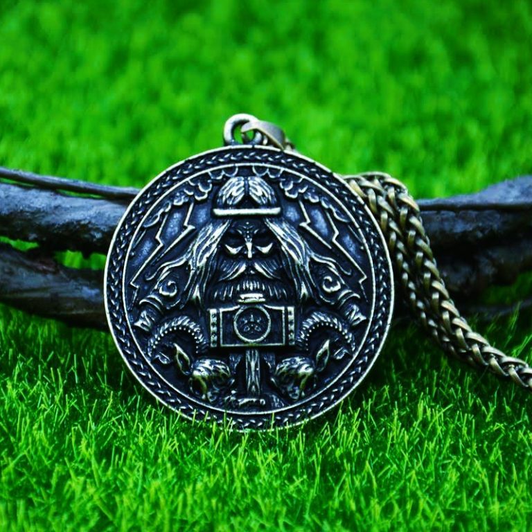 Collier amulette viking Thor