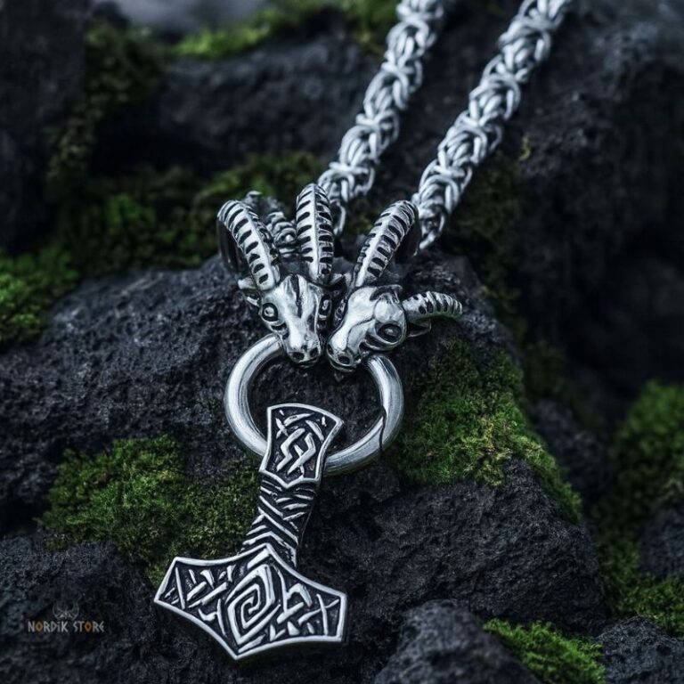 collier viking les boucs Mjöllnir, cadeau homme