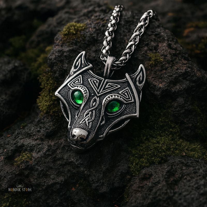 collier viking loup Úlfheðnar, cadeau homme et ados